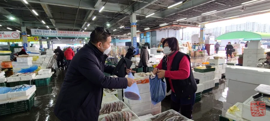 Garak Market Gold Tuna fresh fish, high-quality mackerel