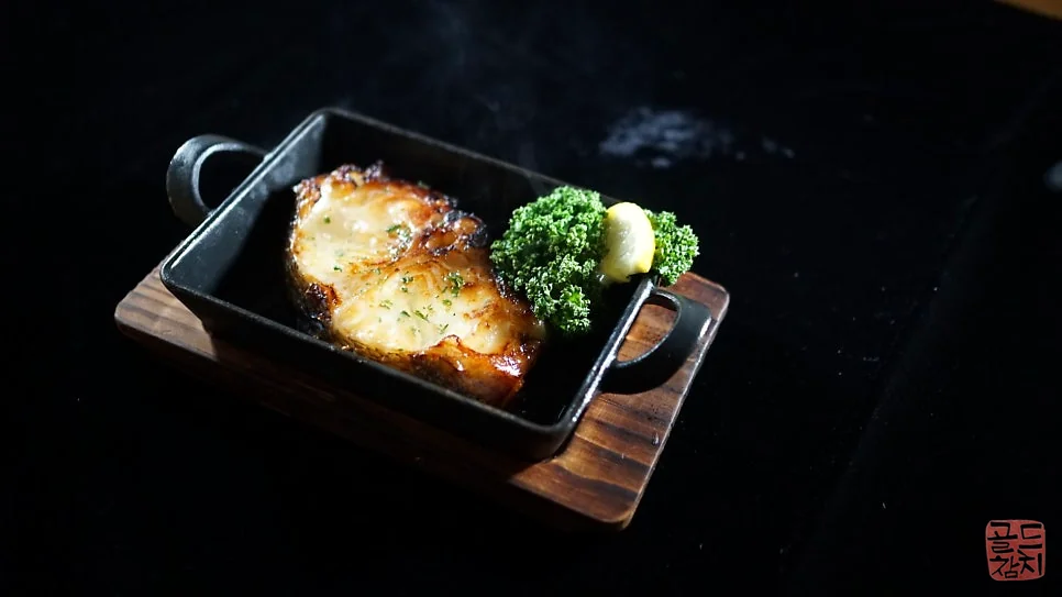 강남 골드참치 코스요리 떡갈비 맛의 조화