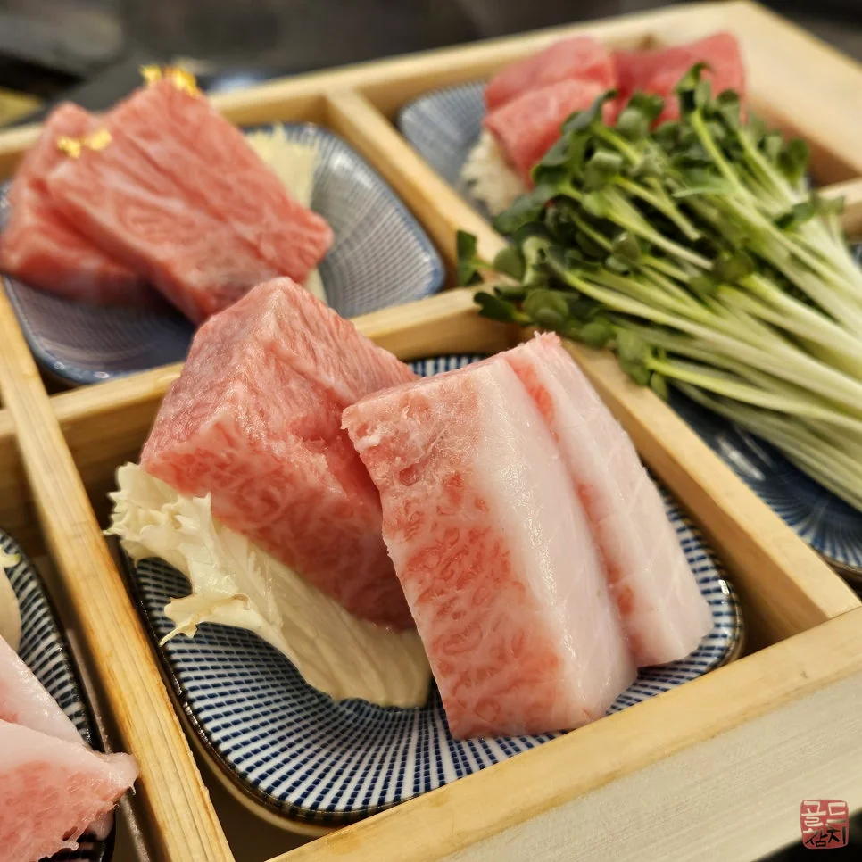 강남 골드참치 참치 뱃살 마블링 환상적인 비주얼