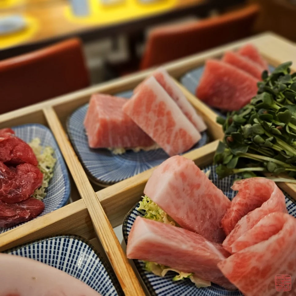 신사동 골드참치 15코스 오마카세 푸짐한 구성