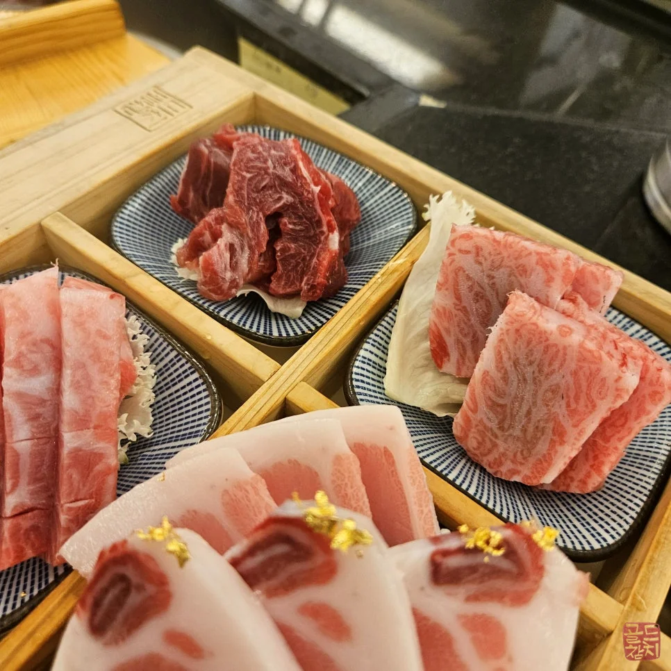 골드참치 참치 뱃살 오도로의 깊은 풍미