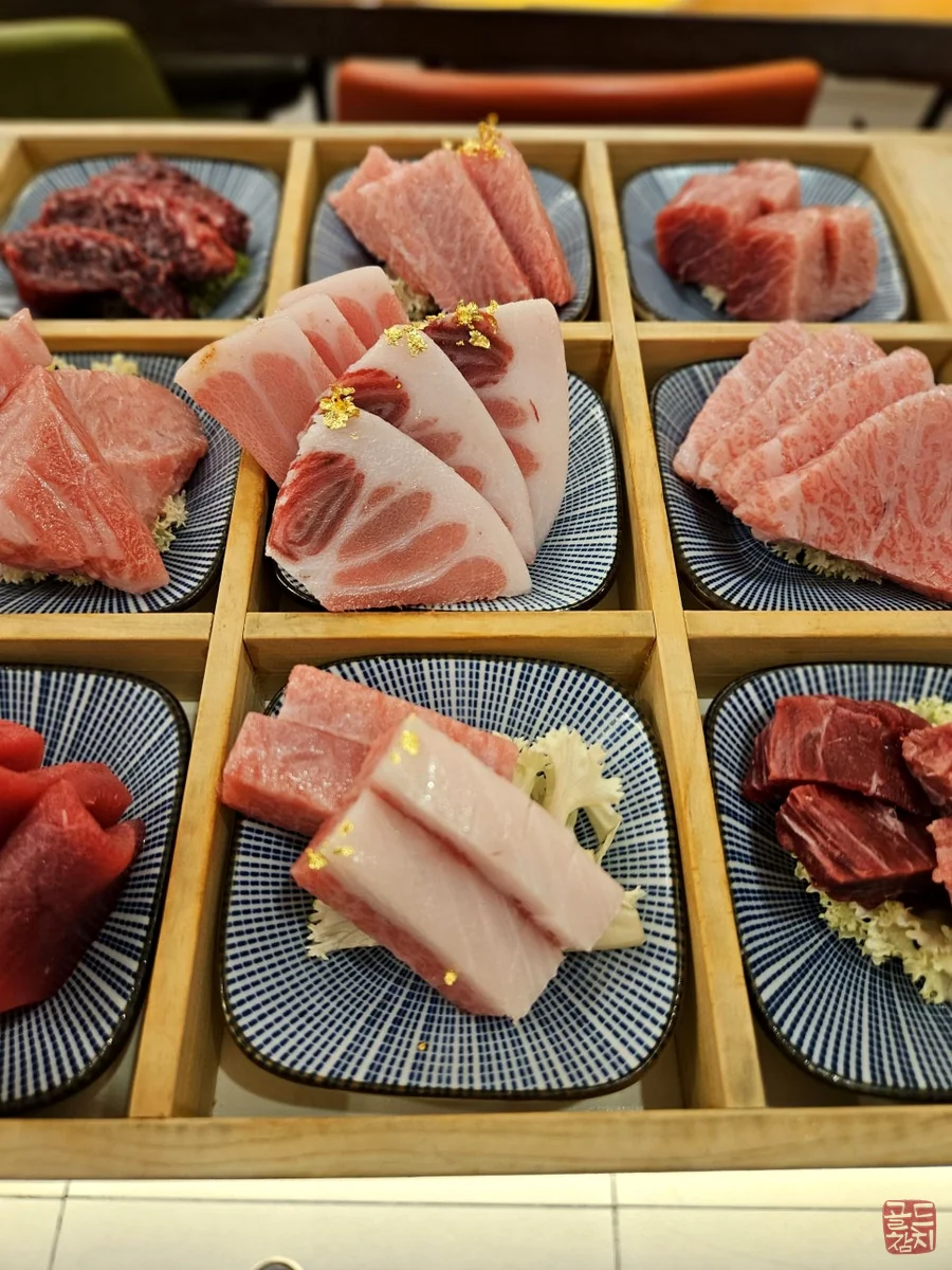 골드참치 최고급 가맛살 참치회, 환상적인 마블링 식감
