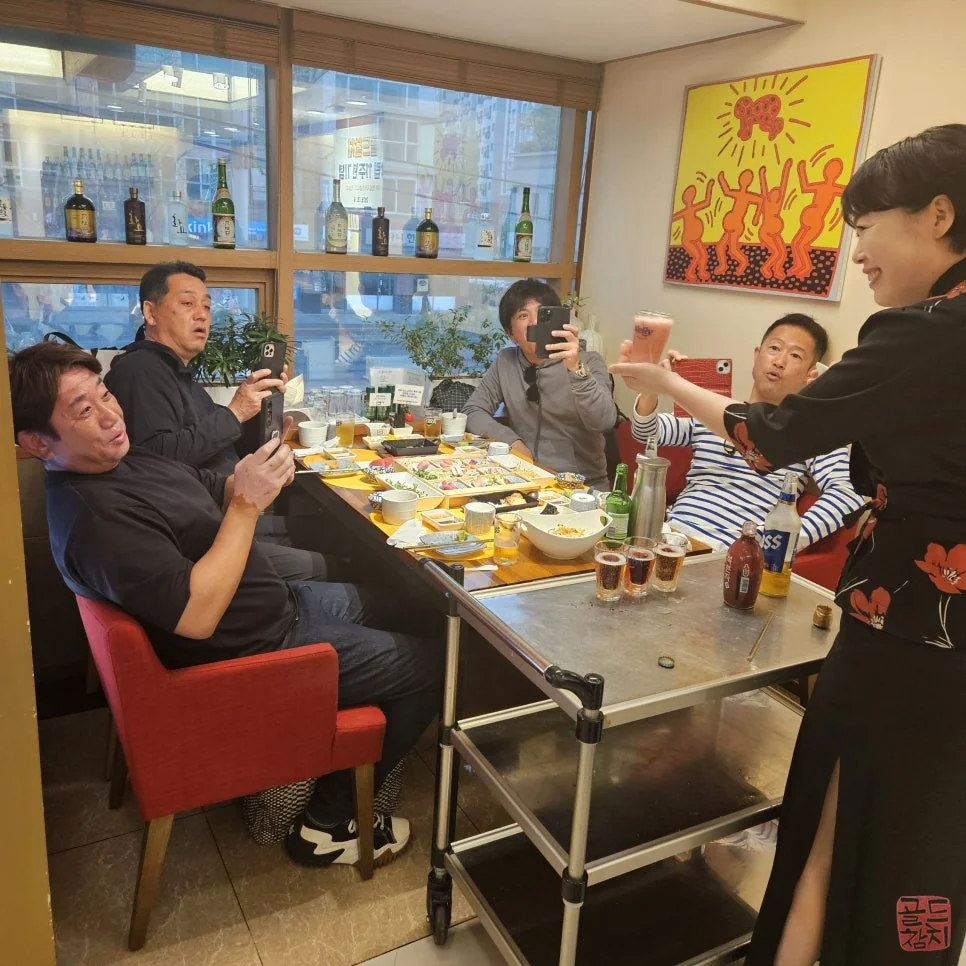방이동 골드참치 일본인 고객 방문 후기 유명한 참치전문점