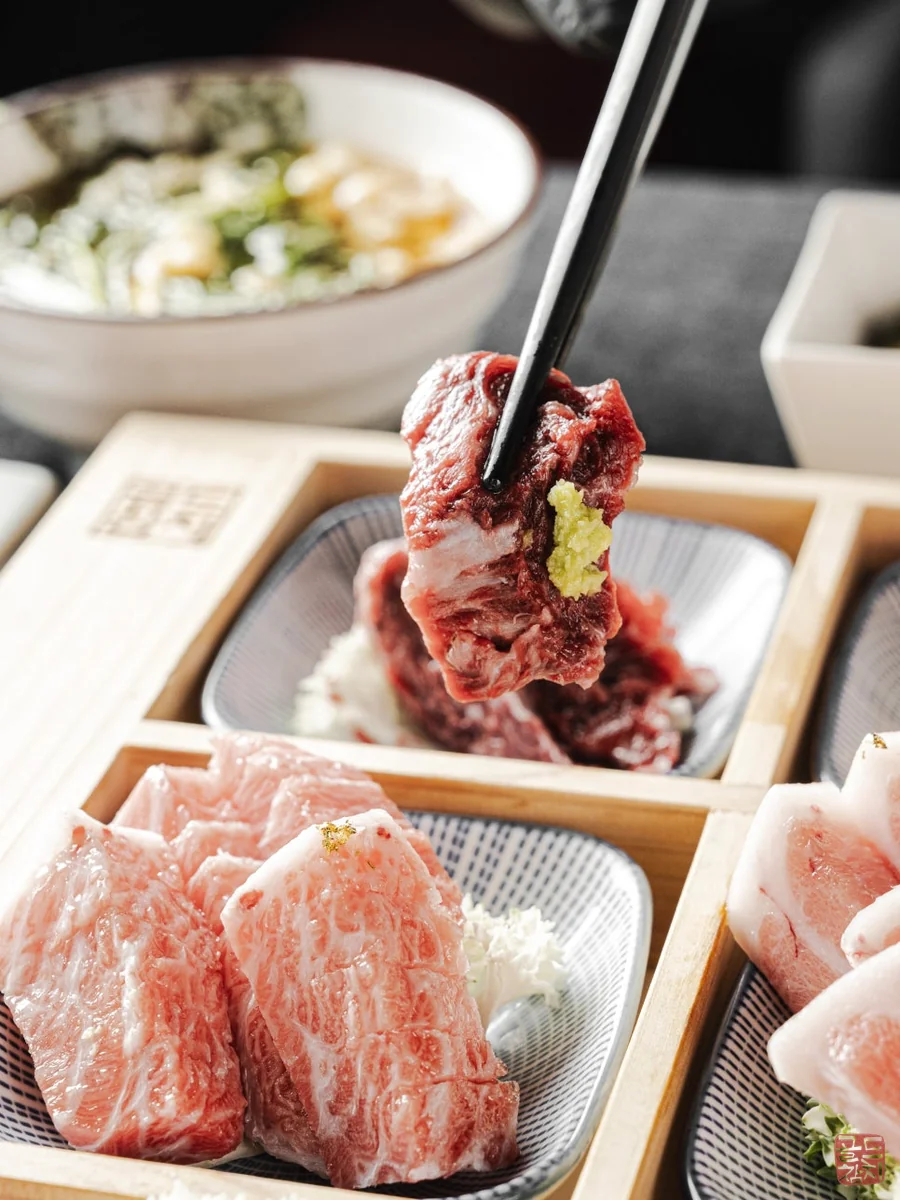 Gold Tuna tuna sashimi, cheek meat, wing meat, premium cuts