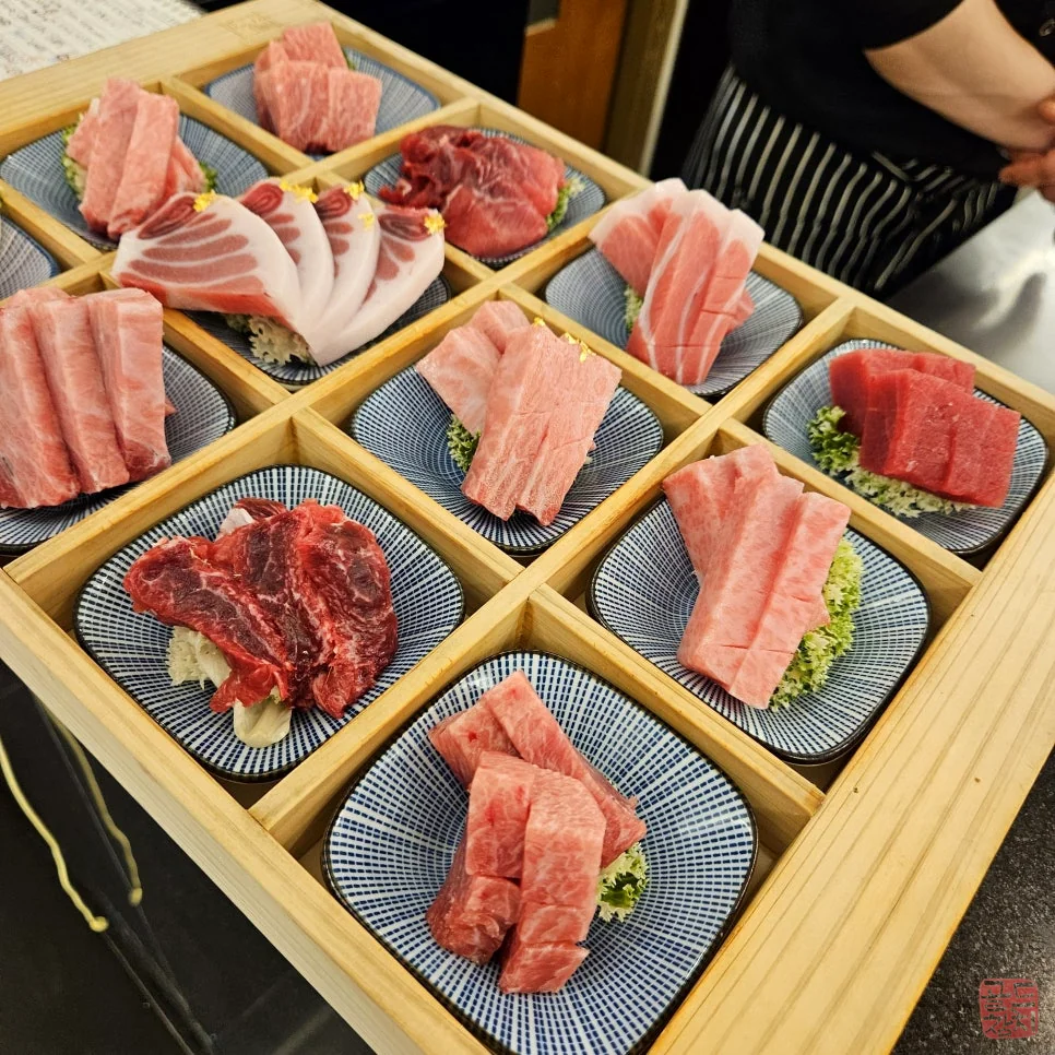골드참치 참치 오마카세 코스 요리 한상차림