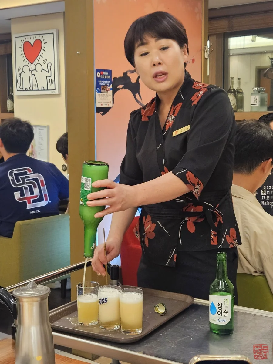 잠실 골드참치 참치회와 곁들임 요리 조화