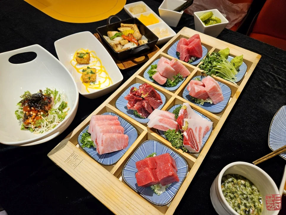 강남 골드참치 15코스 오마카세 곁들임 요리