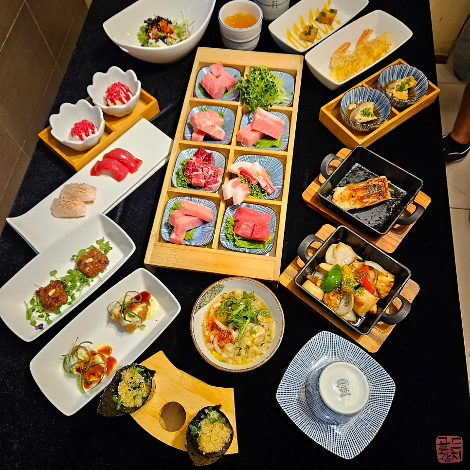 잠실 골드참치 런치 오마카세 코스 참치회 한상차림