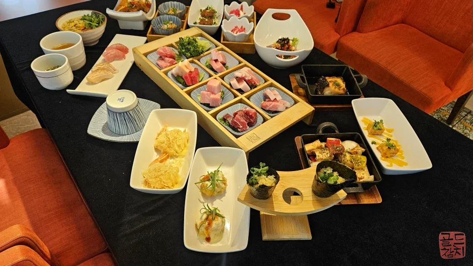 Gold Tuna full course omakase, premium tuna dishes, dining experience