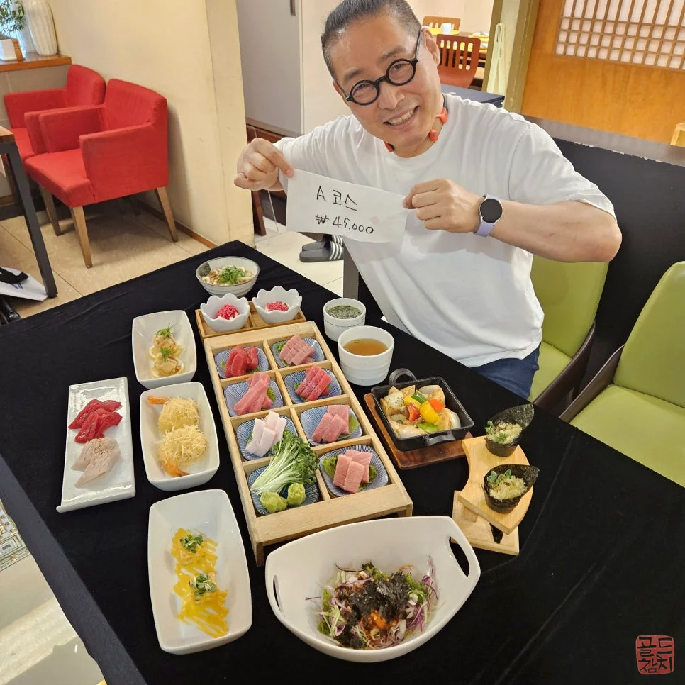 Gold Tuna Lunch A Course, premium tuna sashimi omakase