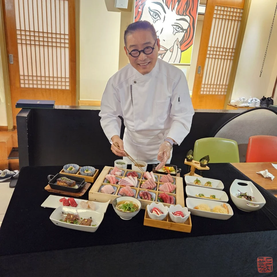 골드참치 참치회 한상차림 푸짐한 코스 요리