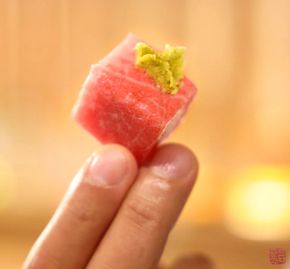 골드참치 참치회 4mm 두께 과학적 기준