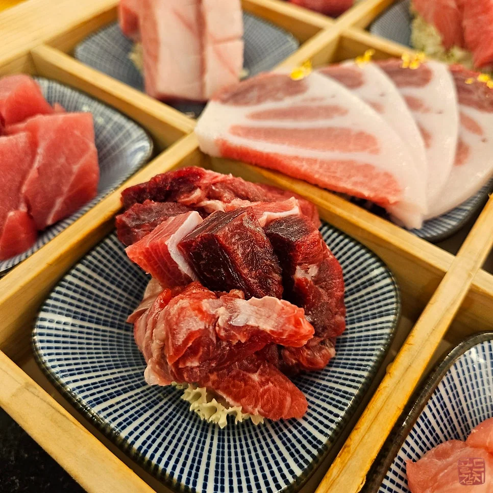 강남 골드참치 참치 오마카세 고급 참치회 부위