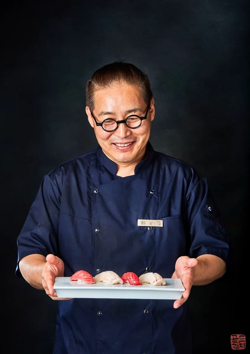Seoul Gold Tuna premium tuna sashimi, special cuts, fresh texture, elegant plating
