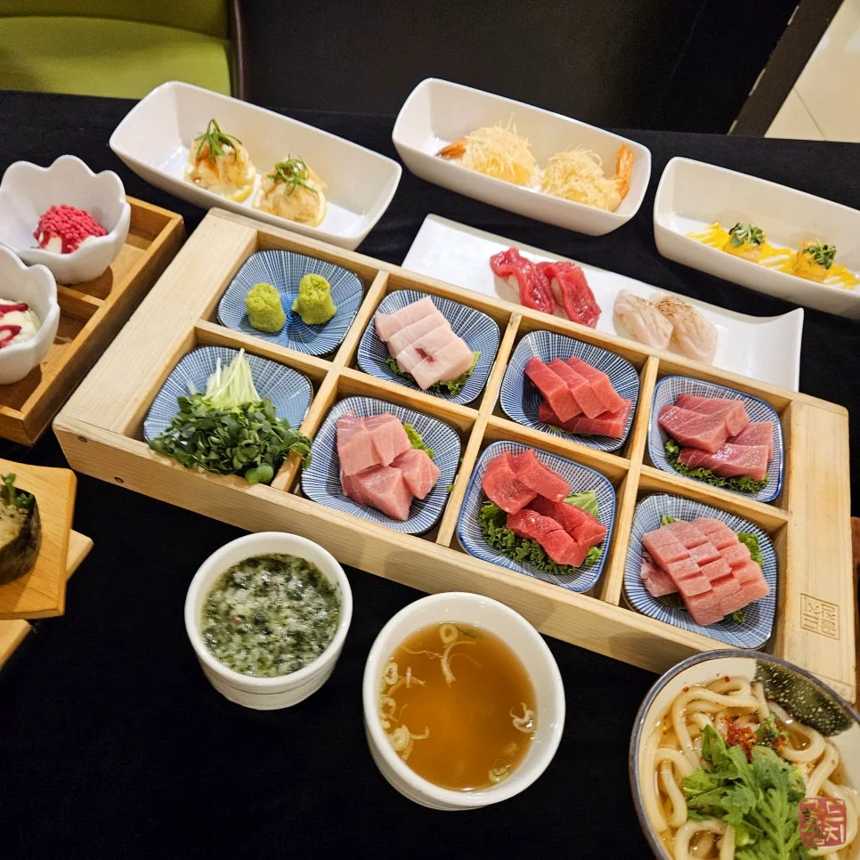 서울 골드참치 런치스페셜 6만원 코스 한상차림 참치회
