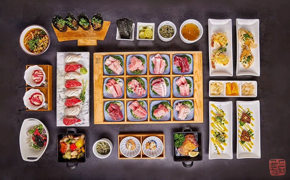 Gangnam Gold Tuna full course tuna sashimi, customer satisfaction review