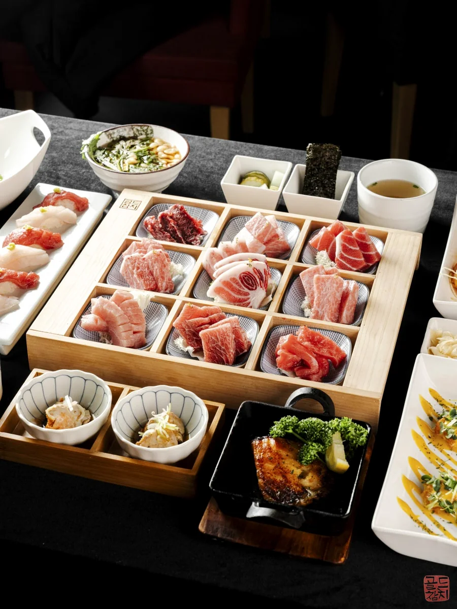 잠실 골드참치 참치 뱃살 마블링 고급 참치회