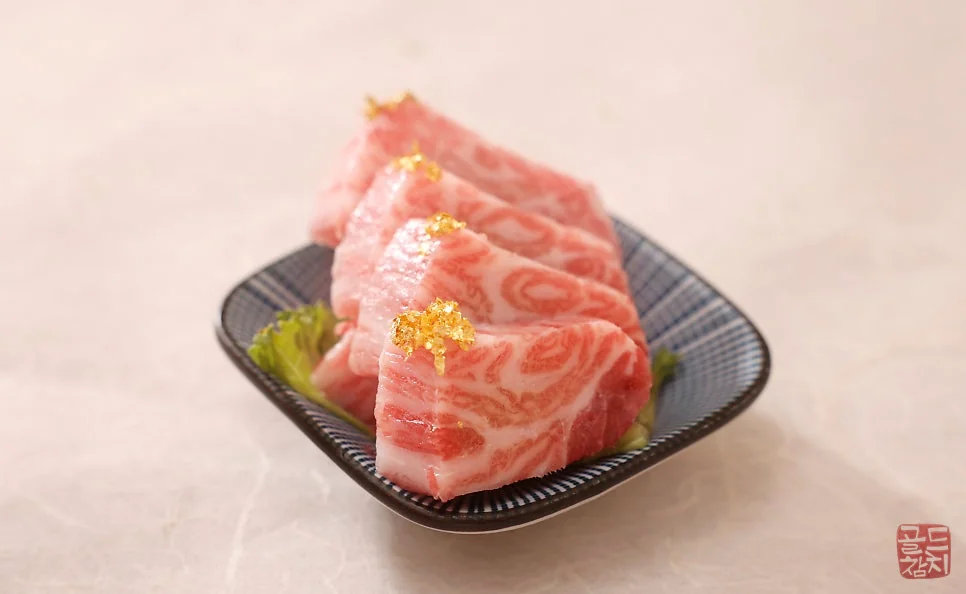 골드참치 참다랑어 가맛살 희귀 특수부위 참치회