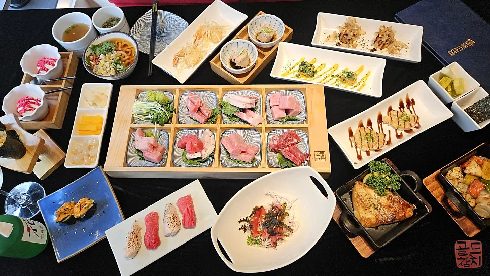 골드참치 참치 코스요리 한상차림 풍성한 구성