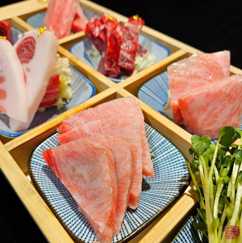 Sinsa-dong Gold Tuna, 2-person omakase special tuna sashimi