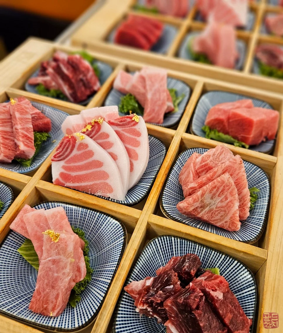 Bangyi-dong Gold Tuna omakase, artistic food plating