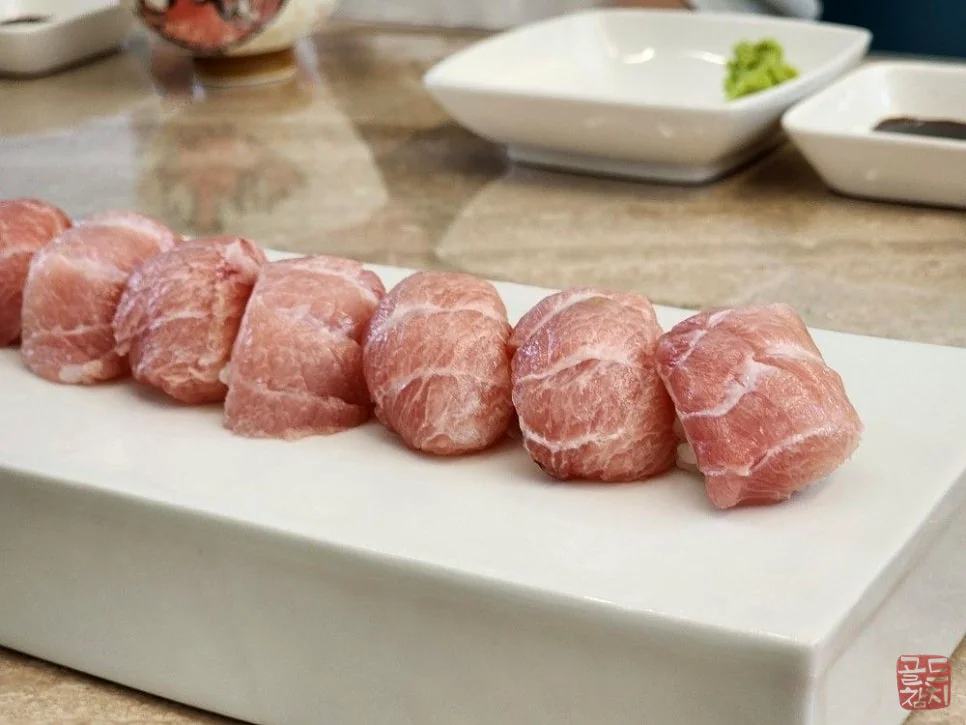 골드참치 참다랑어 스시 코스요리 참치초밥
