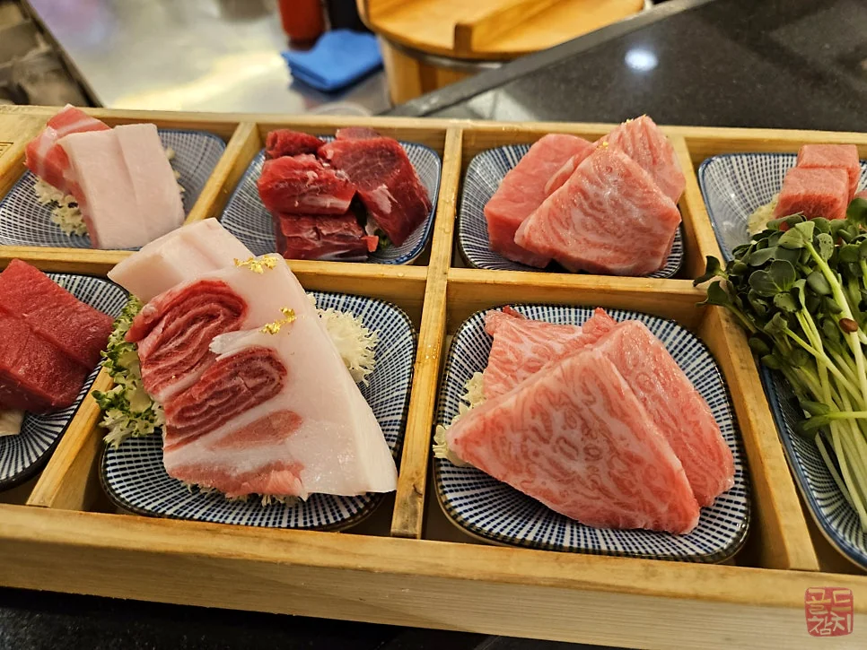 방이동 골드참치 혼마구로 가맛살 오마카세 참치회