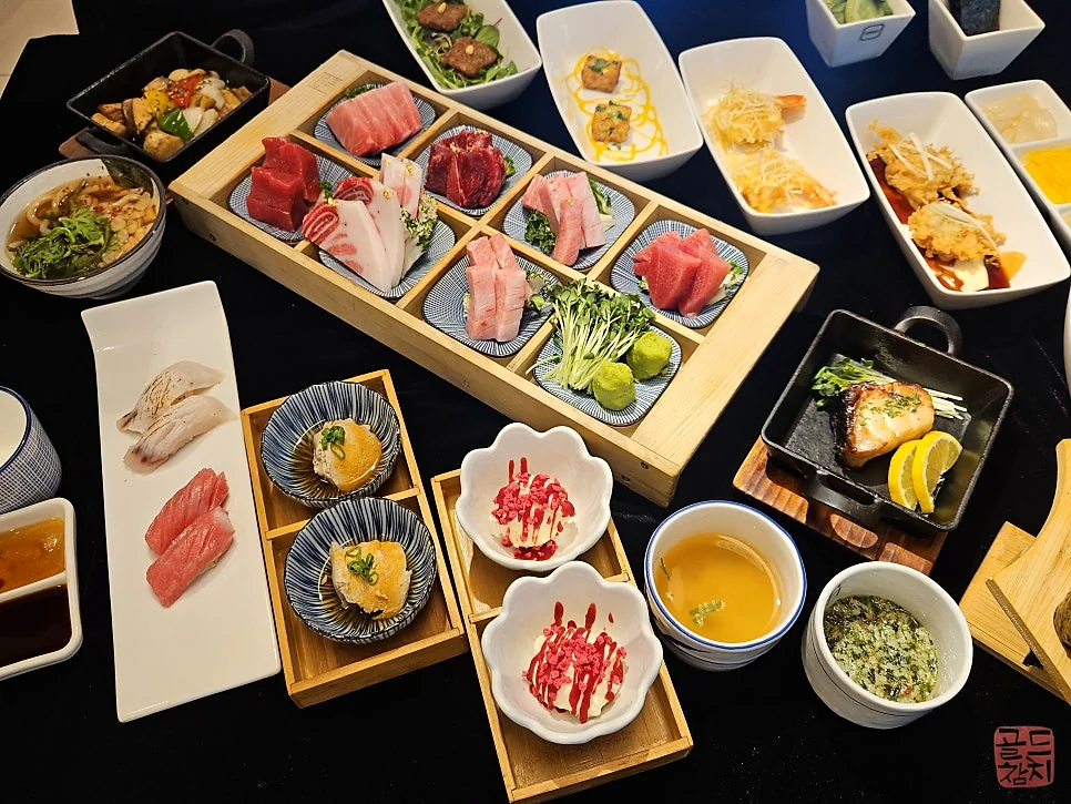 골드참치 참치 한상차림 오마카세 회식 데이트