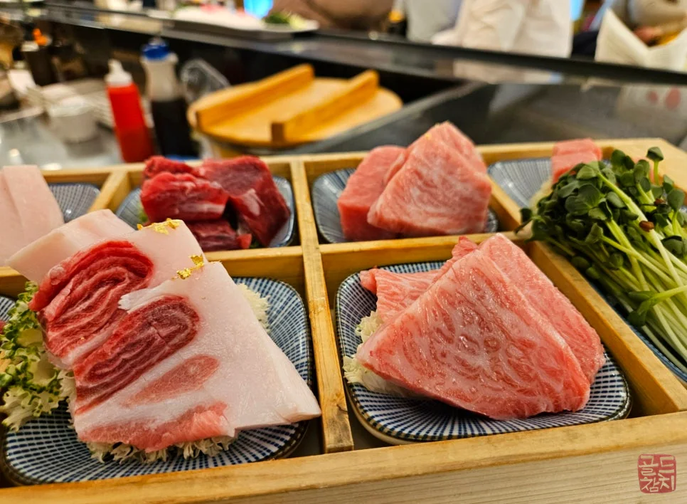 Sinsa-dong Gold Tuna date dining, premium tuna sashimi course meal
