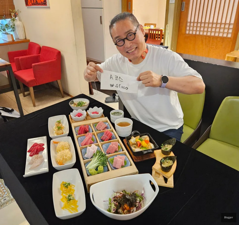 골드참치 런치 A코스 4만5천원, 참치 요리, 가성비 코스