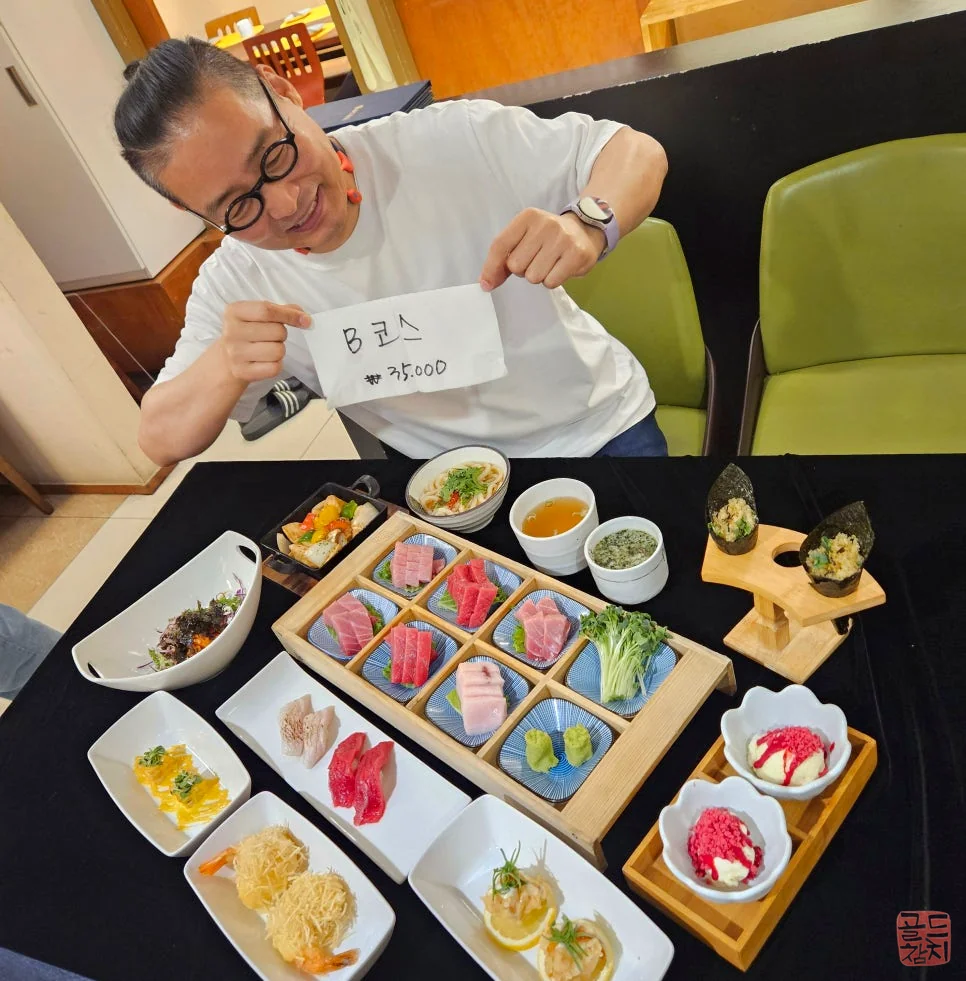 골드참치 런치 B코스 3만5천원, 참치회, 합리적인 가격