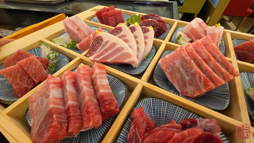 방이동 골드참치 참다랑어 가맛살 배꼽살 참치회