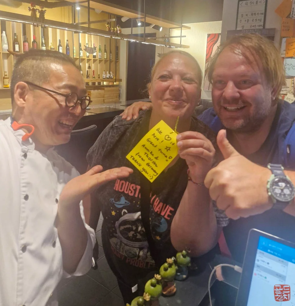 Sinsa-dong Gold Tuna, German chef couple visit, customer review photo