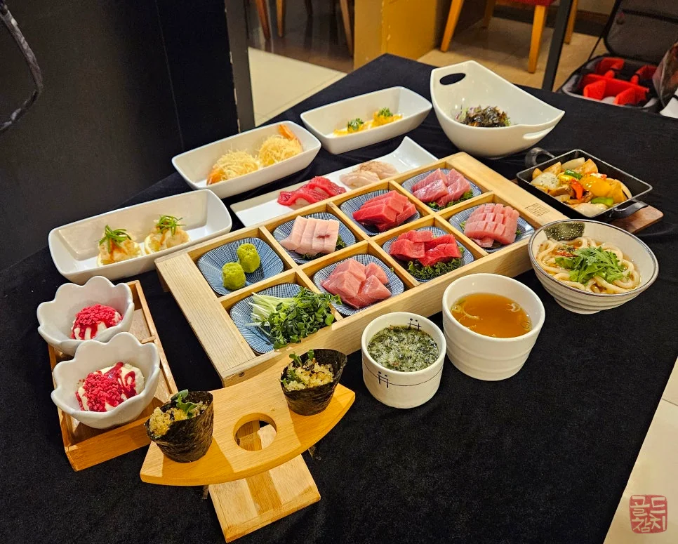 방이동 골드참치 런치 B코스 참치회 식사 메뉴