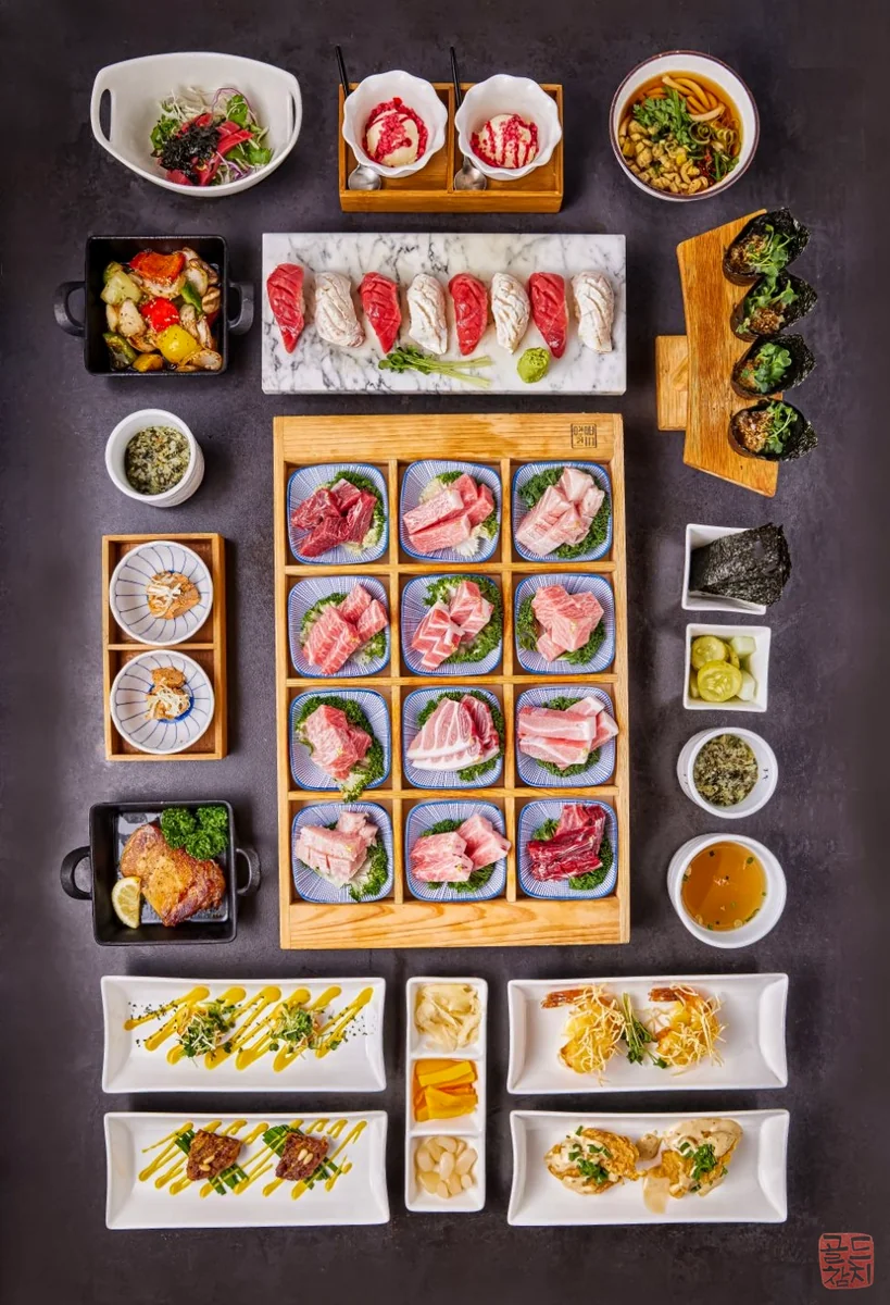 방이동 골드참치 15코스 오마카세 푸짐한 상차림