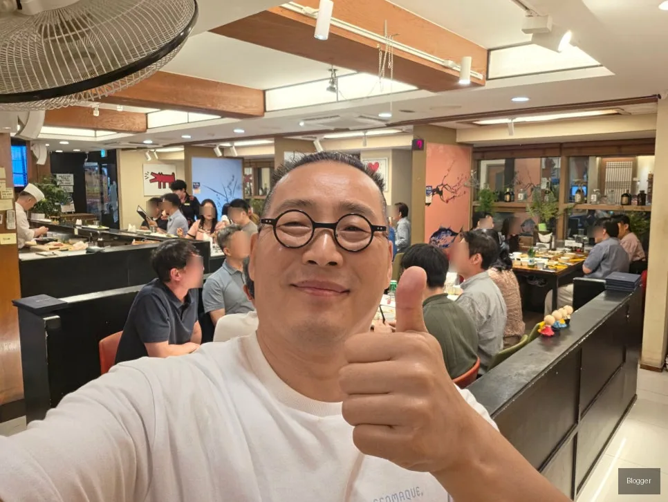 The festive interior of Goldtuna, a premium Seoul tuna restaurant