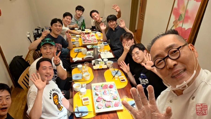 Bangi-dong Goldtuna soccer club dinner gathering tuna course meal