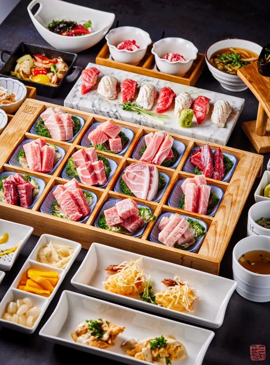 Bangyi-dong Gold Tuna omakase special platter, premium tuna sashimi set