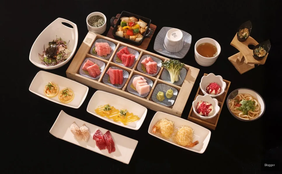 Gold Tuna Lunch A Course, affordable tuna sashimi, great value lunch special
