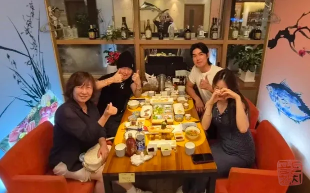 Goldtuna family gathering happy moment commemorating with staff