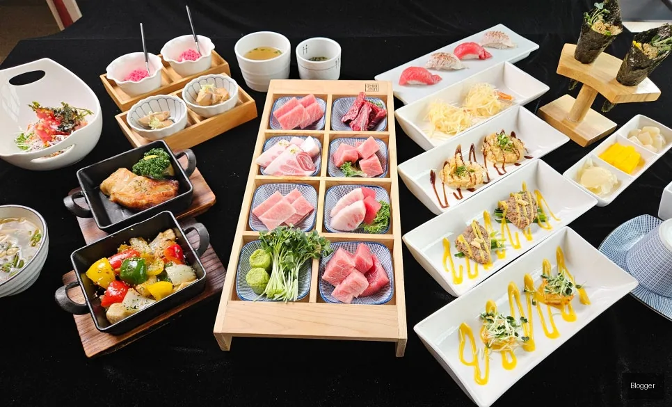 방이동 골드참치 참치 오마카세 사이드 메뉴, 다양한 요리 구성