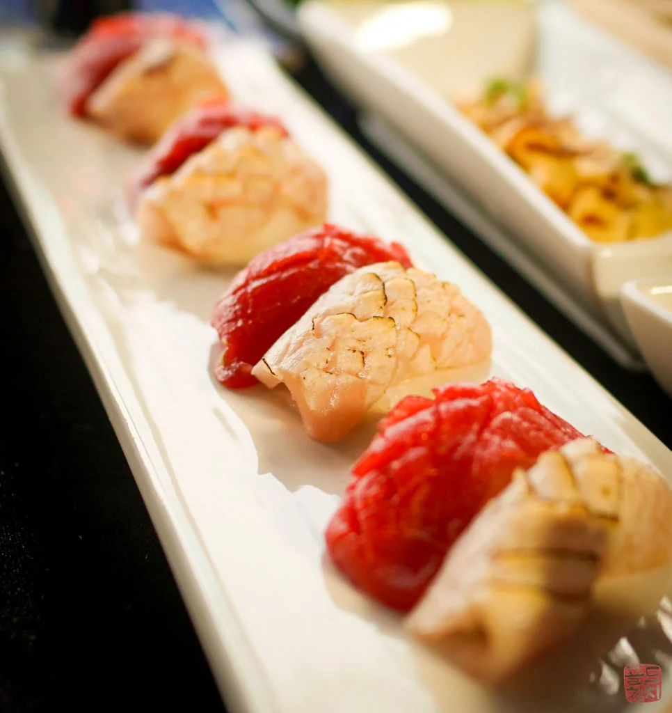 Bangi-dong Goldtuna tuna sushi side menu composition
