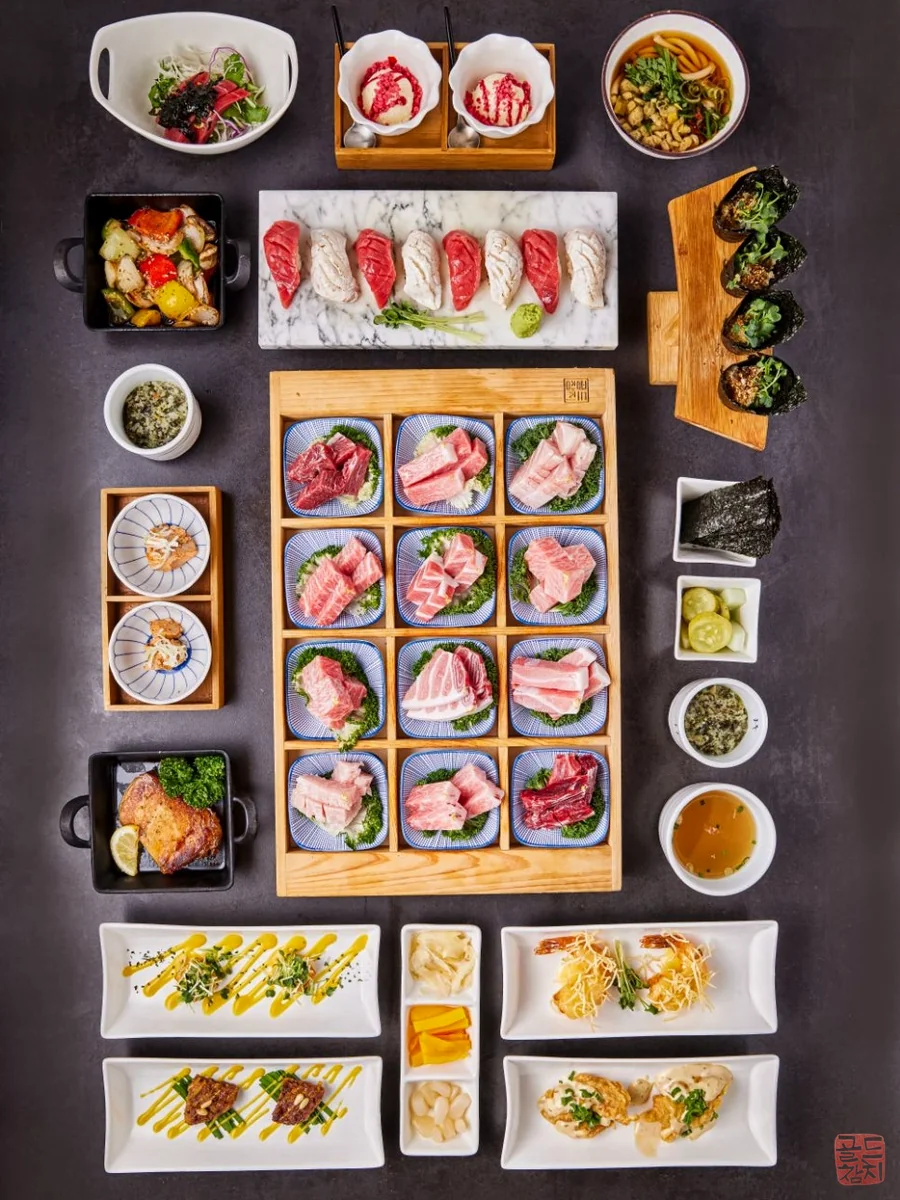 Goldtuna omakase special full course tuna sashimi course