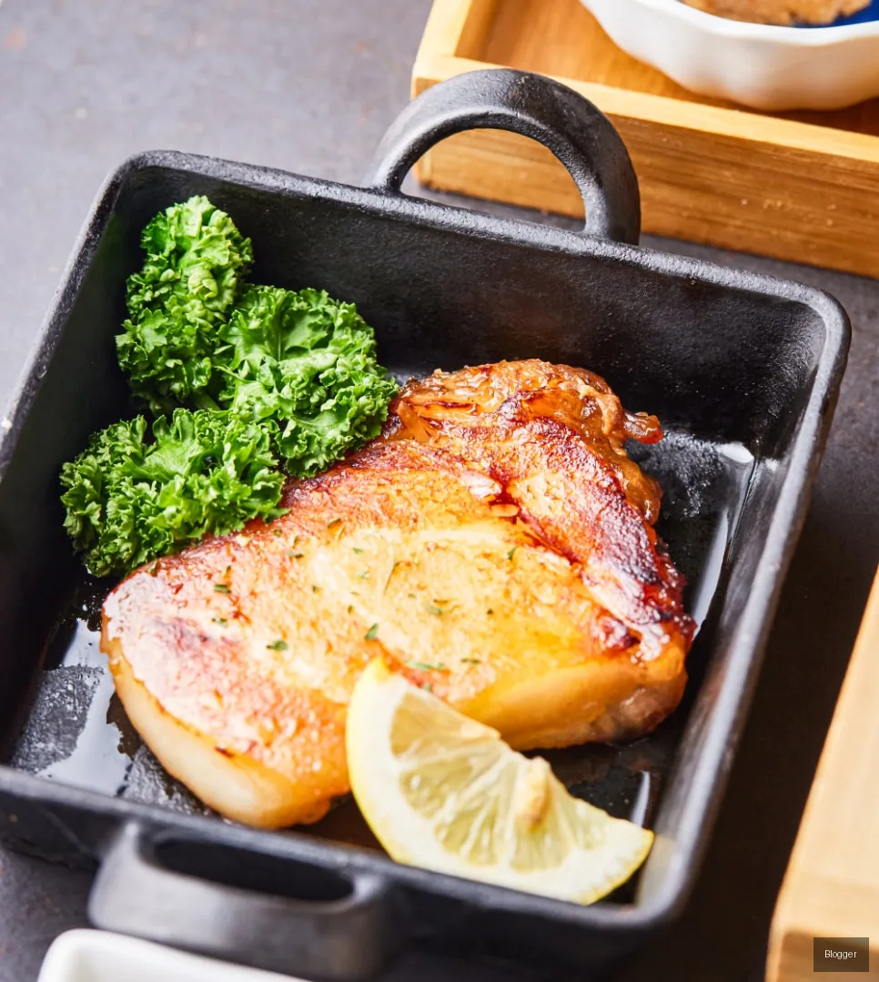 Grilled Toothfish (Mero-gui), a succulent side dish in the tuna course