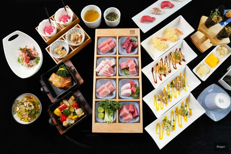 Interior or menu overview of Goldtuna restaurant