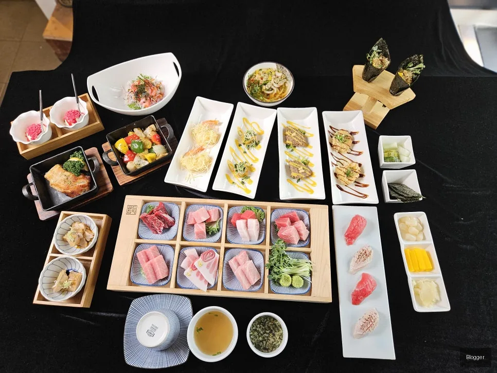 Gangnam Gold Tuna dinner full course meal, business lunch menu