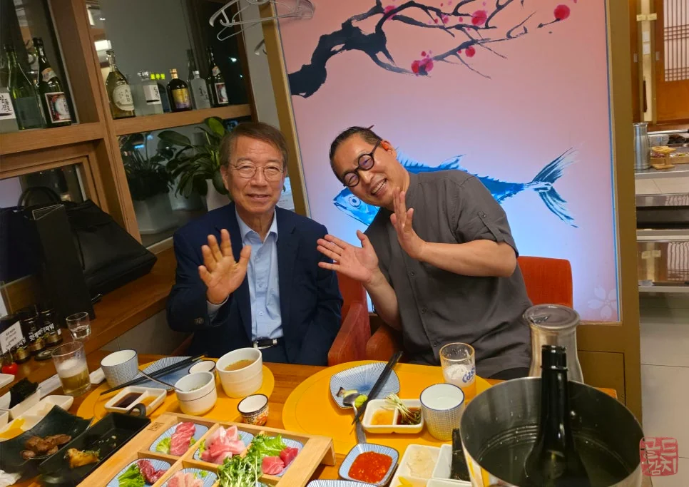 골드참치 참치아저씨 정운찬 전 총리 만남 특별한 날