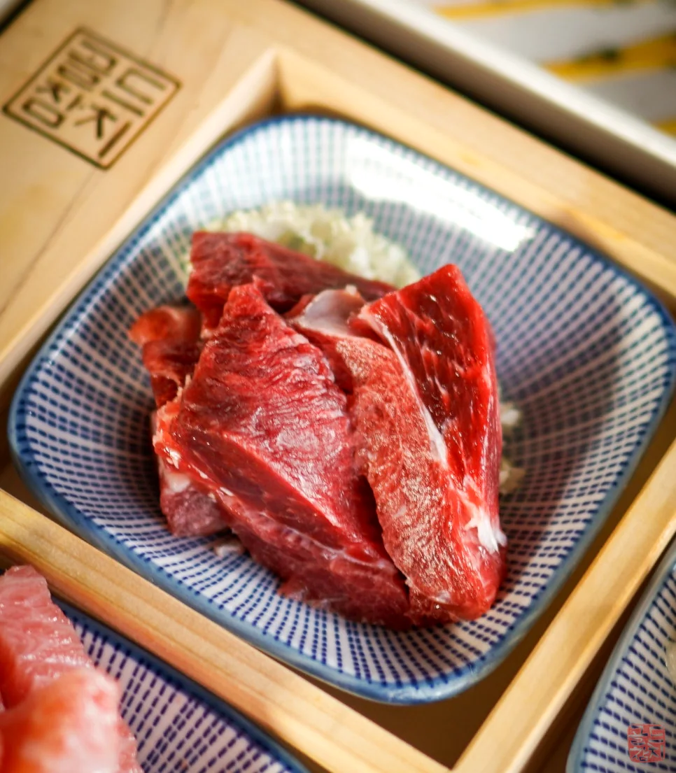 Goldtuna bluefin tuna collar meat tasting like beef tartare