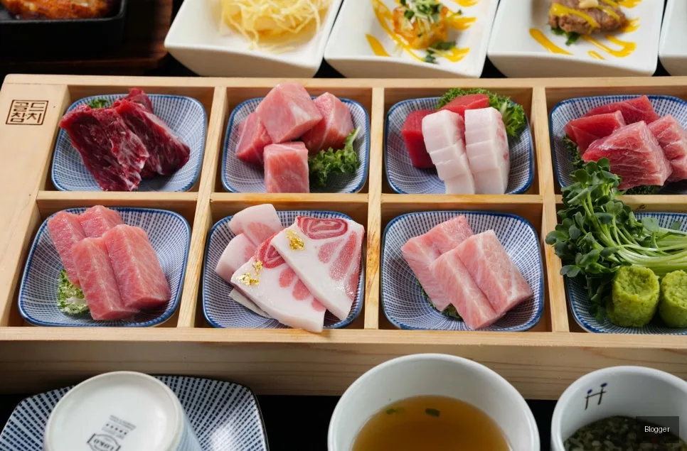 Sinsa-dong Gold Tuna, Royal Special tuna sashimi, date, anniversary dining