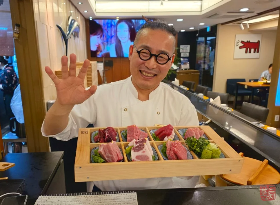 Goldtuna Seoul Tuna Uncle, exclusive tuna tray, special service